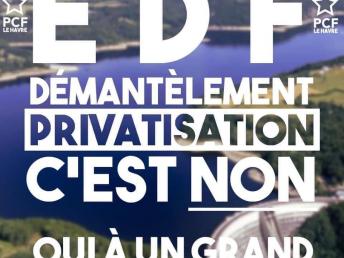Affiche Non au démantèlement d&#039;EDF