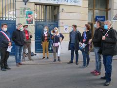 Rassemblement devant hôpital Saint Antoine 10 oct 2020  img_1518.jpeg
