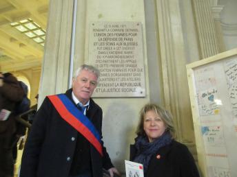 La commune, plaque commémorative 18 mars 2017