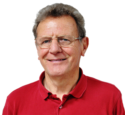 Photo de face de Jean-Pierre Leroux, sur fond transparent